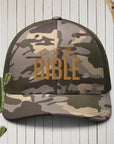 Camouflage trucker hat