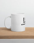 White glossy mug