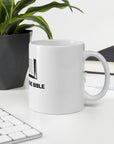 White glossy mug