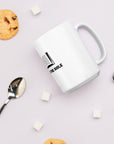 White glossy mug