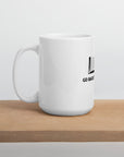 White glossy mug