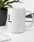 White glossy mug