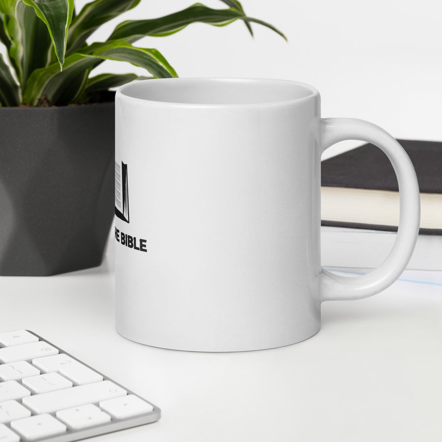 White glossy mug